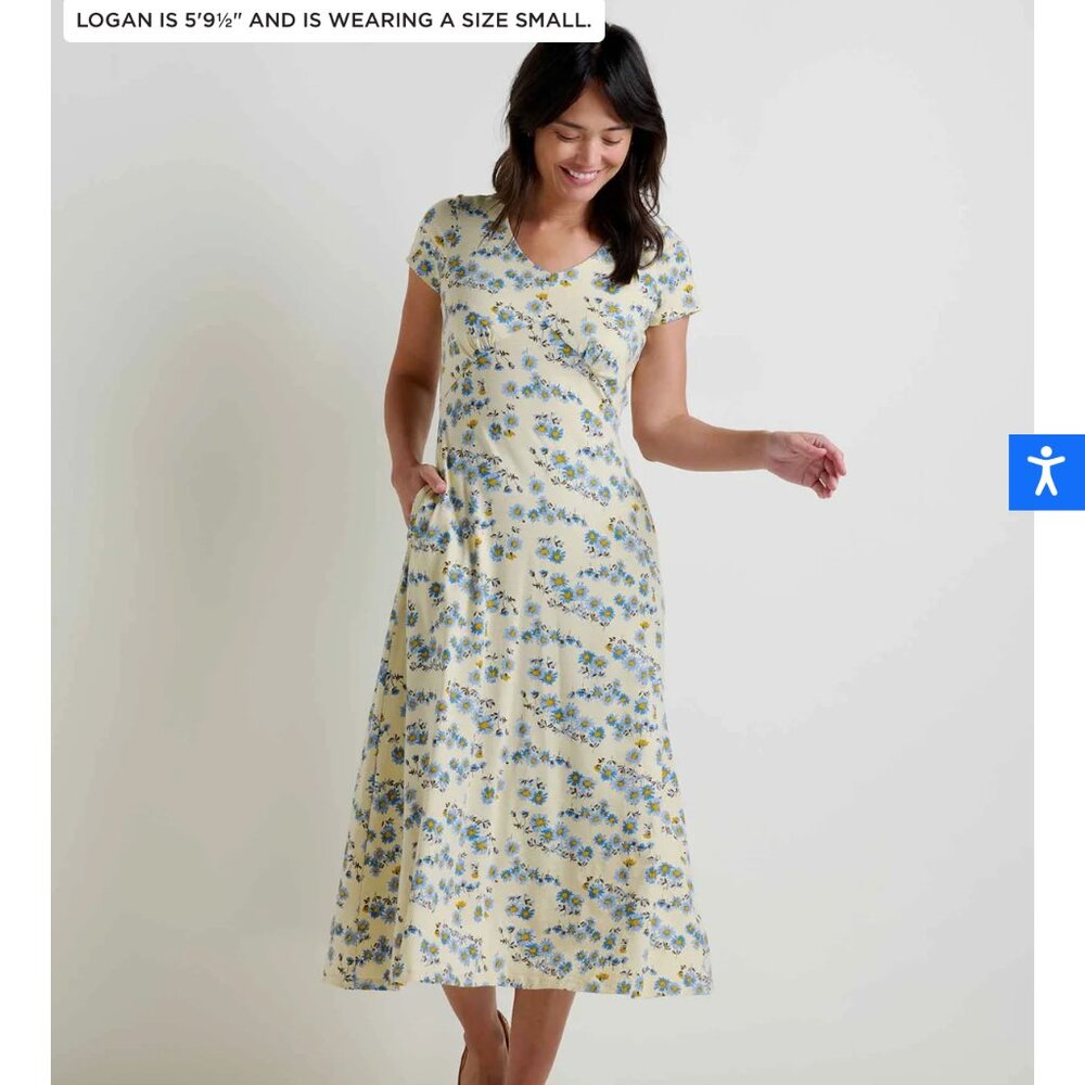 Toad & Co Rose Midi Dress (Med)